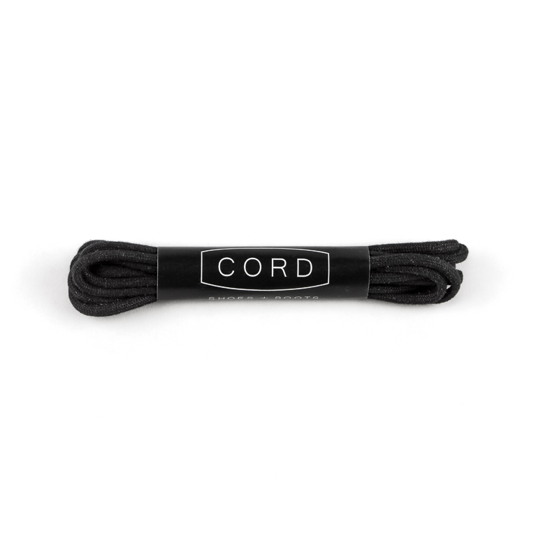 Black Shoelaces | Cord Shoes and Boots | Made in the USA