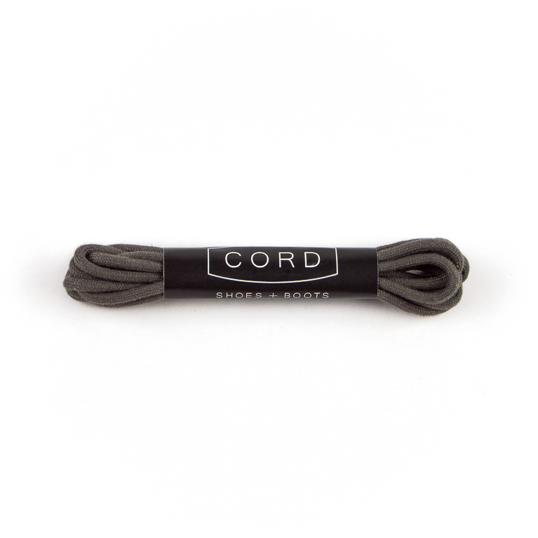 Dark Gray Shoelaces | Cord Shoes and Boots | Made in the USA