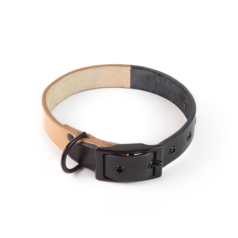 Duotone Dog Collar in Black | Cord Shoes and Boots | Made in the USA