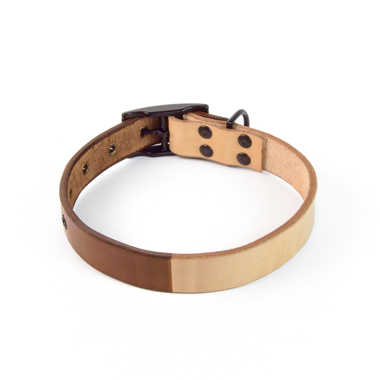 Duotone Dog Collar in Brown | Cord Shoes and Boots | Made in the USA