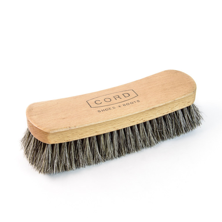 Horsehair Shoe Shine Brush (Medium) | Cord Shoes and Boots | Made in the USA
