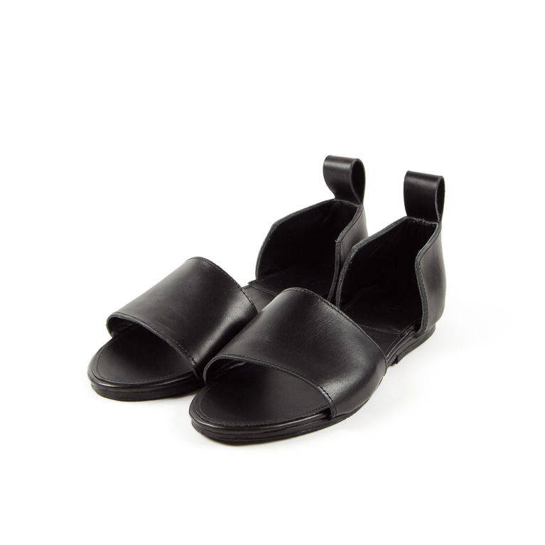 Women's Portage Sandal in Black | Cord Shoes and Boots | Made in the USA
